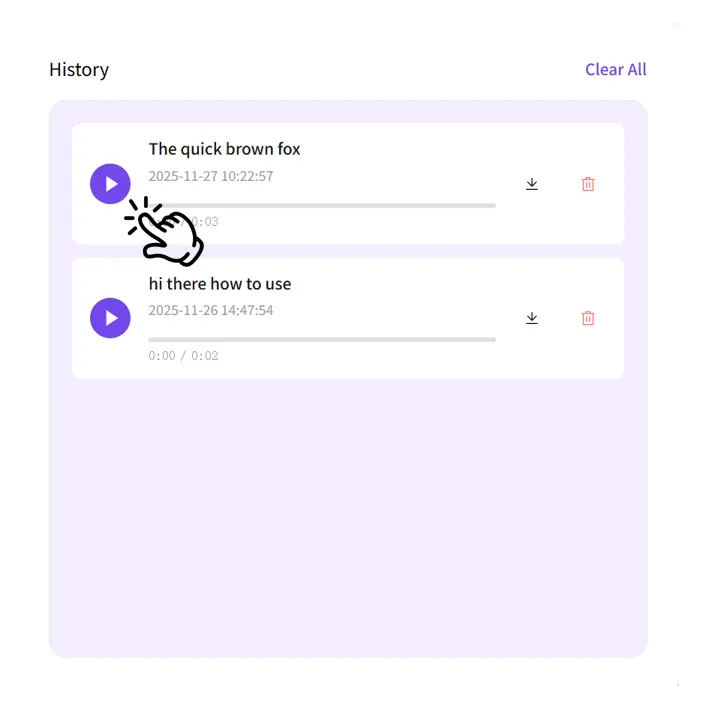 Generate and Download Audio