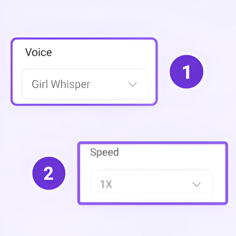 Langkah 2: Pilih Gaya Suara