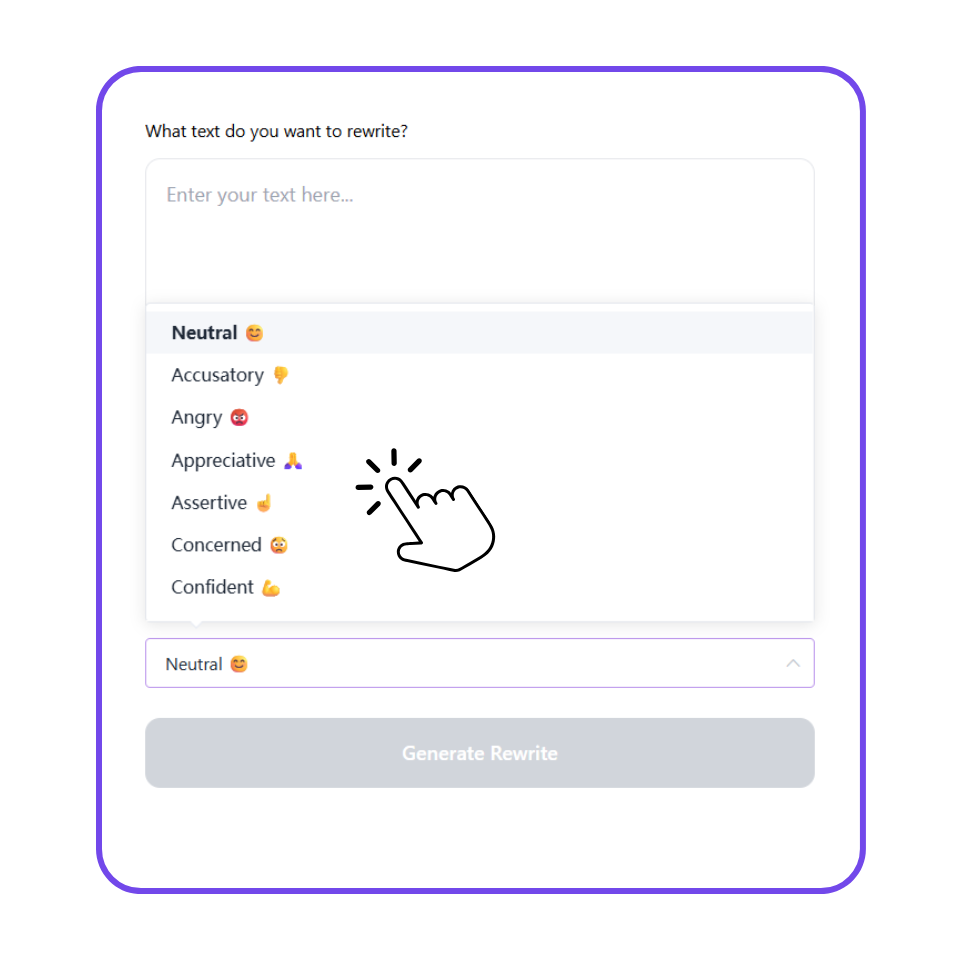 第 2 步:选择语气