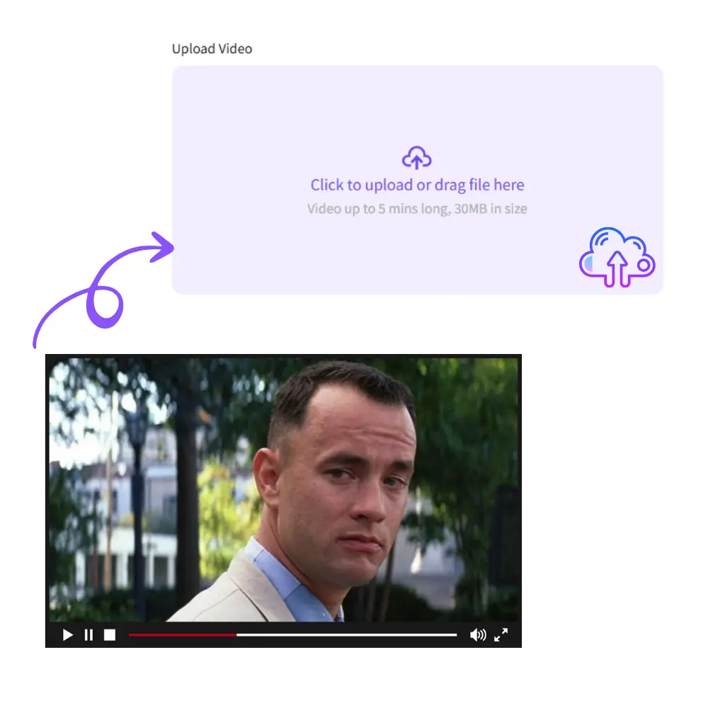 Passo 1: Enviar vídeo