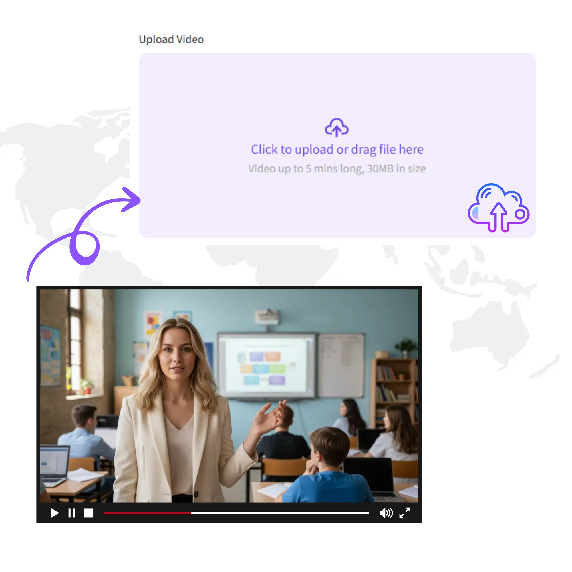 Langkah 1 — Unggah Video
