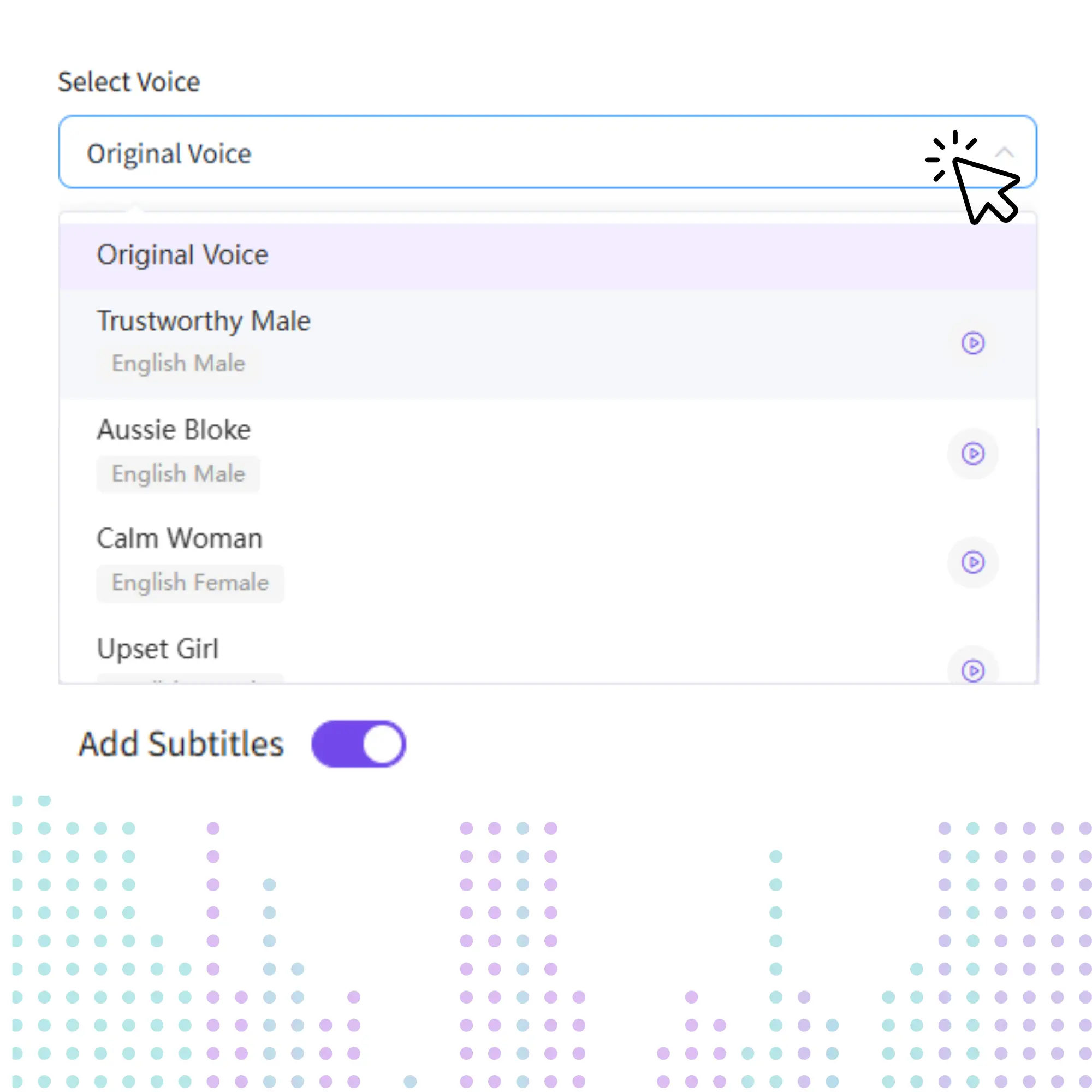 Langkah 2 — Pilih Bahasa Target & Subtitle
