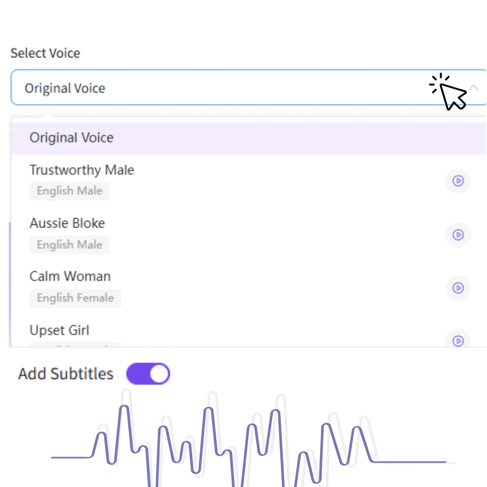 Langkah 2 — Pilih Bahasa Target & Subtitle
