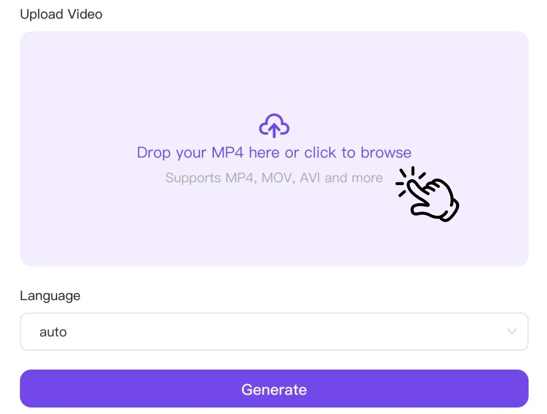 Step 1: Upload Your MP4
