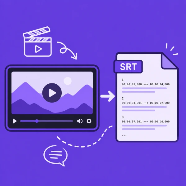 동영상을 SRT로