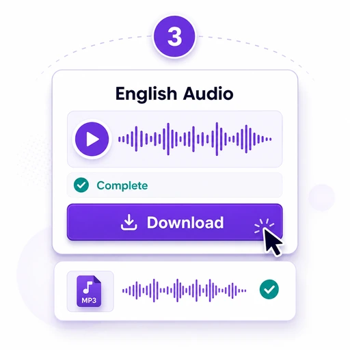 Generate the English Audio