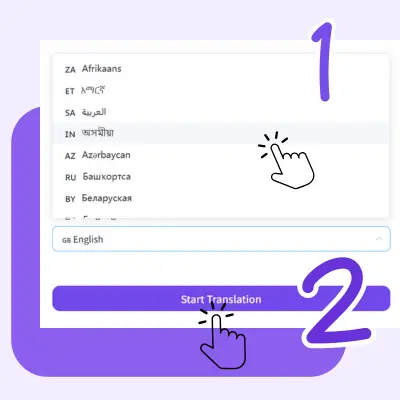 Step 2: Translate Subtitles Instantly