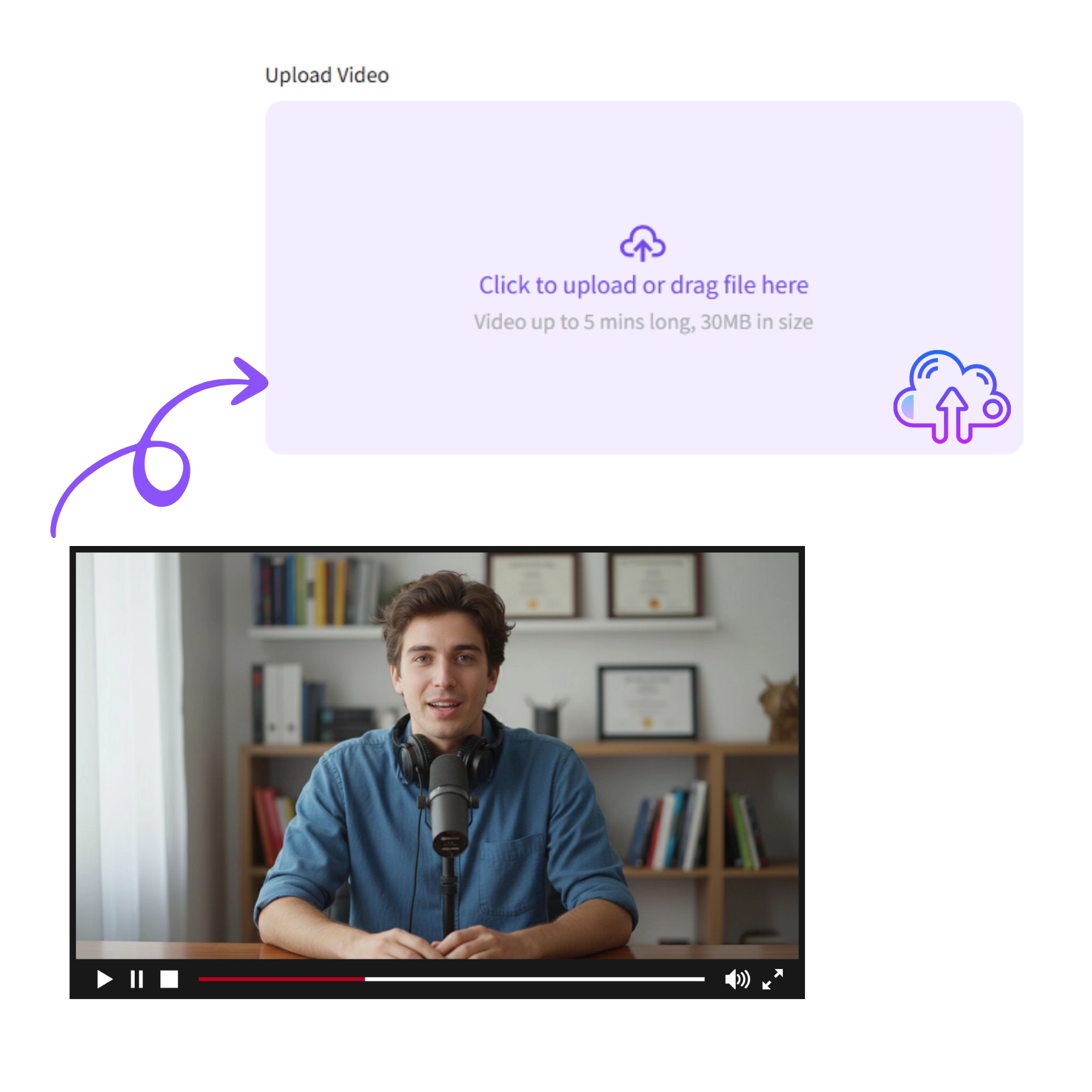 Step 1: Upload Video