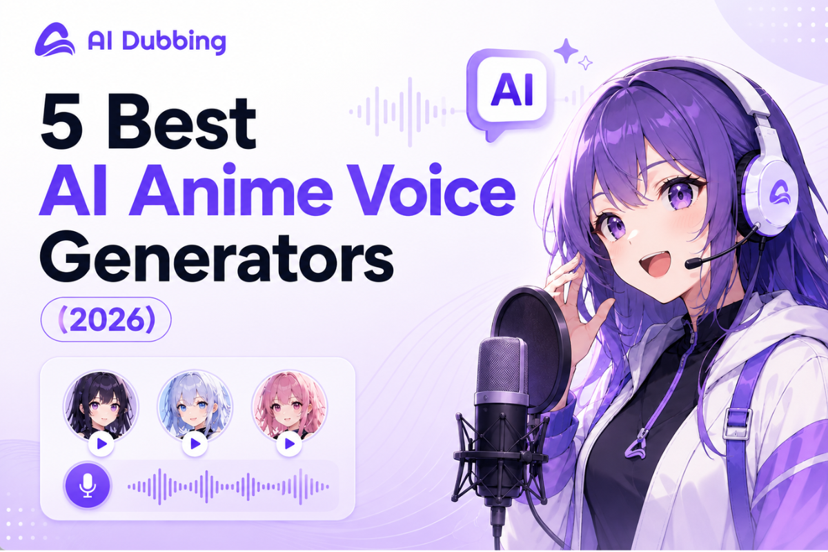 5 Best AI Anime Voice Generators (2026)
