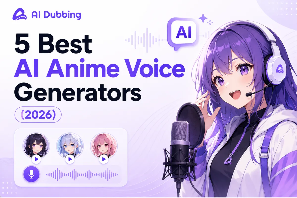 5 Best AI Anime Voice Generators (2026)