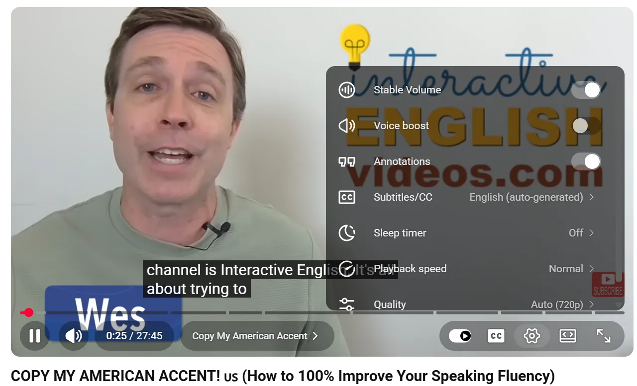 turn on subtitle in youtube