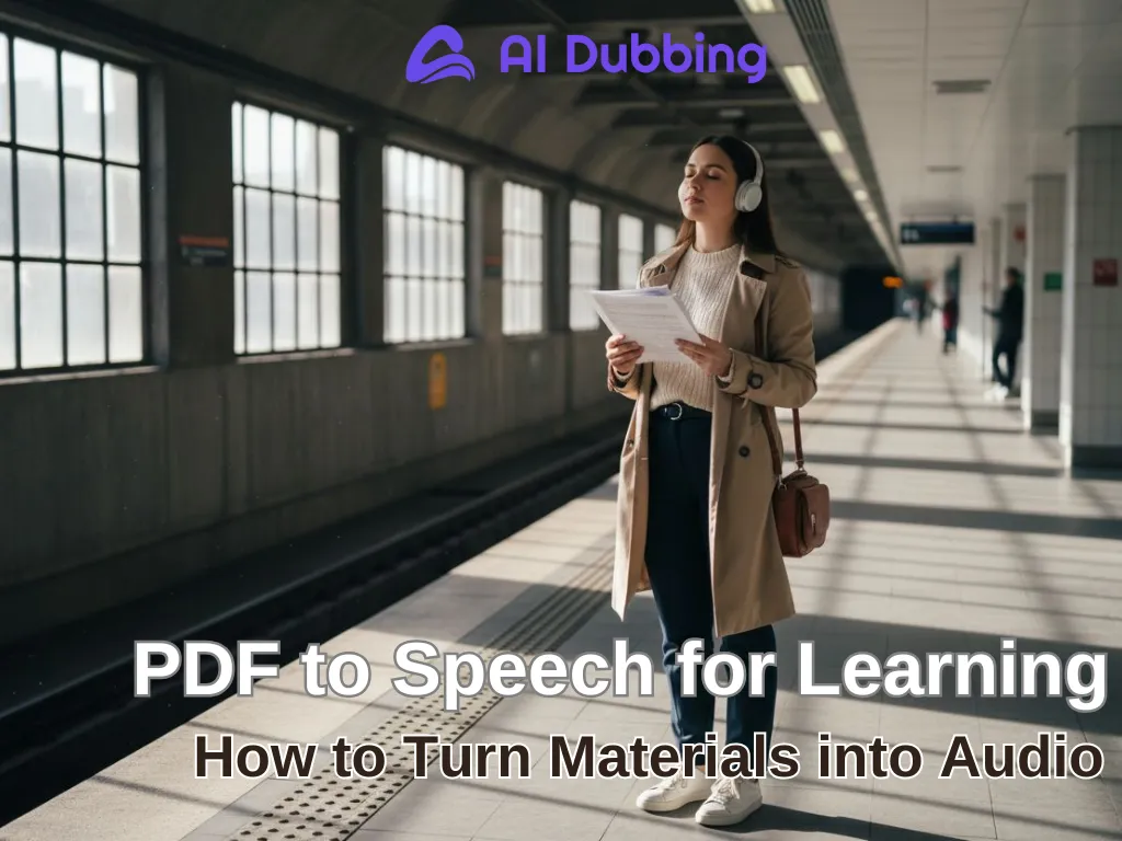PDF to Speech for Learning: How to Turn Materials into Audio