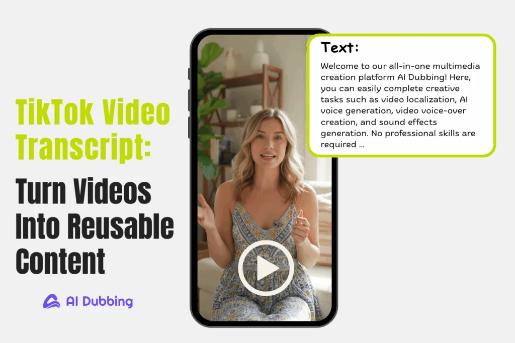 How to Get TikTok Video Transcript (Free & Fast)